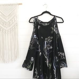 Free People Clear Skies Cold-Shoulder Dress